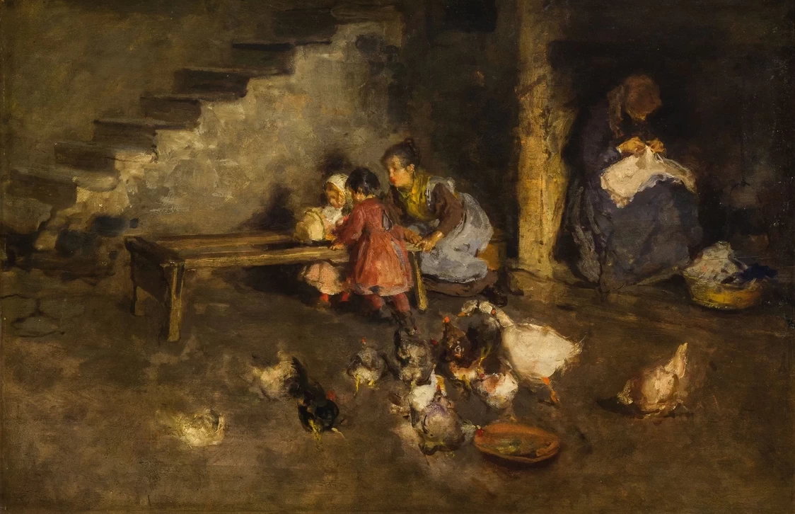 Interno di casolare al Gignese